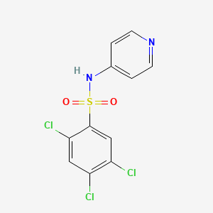 molecular formula C11H7Cl3N2O2S B12196196 2,4,5-Trichloro-N-pyridin-4-yl-benzenesulfonamide CAS No. 459179-76-1