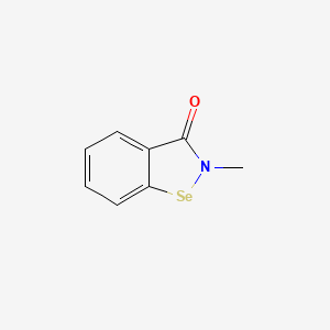 molecular formula C8H7NOSe B1219621 2-Methyl-1,2-benzoselenazol-3-one CAS No. 54996-53-1