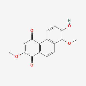 molecular formula C16H12O5 B1219627 Cypripedin CAS No. 8031-72-9