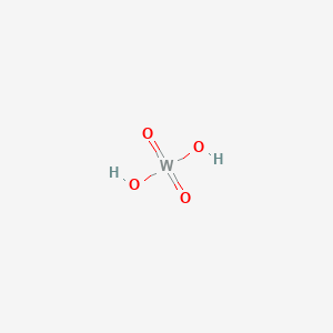 molecular formula H2WO4<br>H2O4W B1219628 Tungstic acid CAS No. 7783-03-1