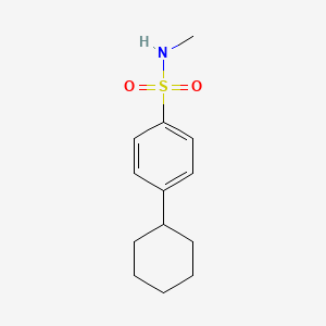 molecular formula C13H19NO2S B12196332 4-Cyclohexyl-n-methyl-benzenesulfonamide 