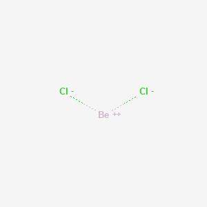 molecular formula BeCl2 B1219634 Beryllium chloride CAS No. 7787-47-5