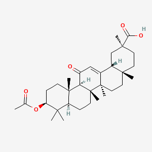 molecular formula C32H48O5 B1219638 Acetoxolone CAS No. 6277-14-1
