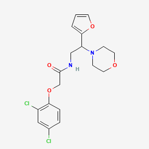 molecular formula C18H20Cl2N2O4 B12196384 2-(2,4-dichlorophenoxy)-N-[2-(furan-2-yl)-2-(morpholin-4-yl)ethyl]acetamide 