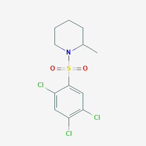 molecular formula C12H14Cl3NO2S B12196437 2-Methyl-1-[(2,4,5-trichlorophenyl)sulfonyl]piperidine 