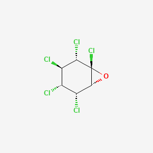 molecular formula C6H5Cl5O B1219646 1,3,4,5,6-Pentachlorocyclohexene-1-oxide CAS No. 93672-46-9