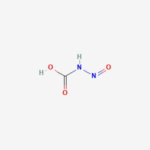 molecular formula CH2N2O3 B1219647 Nitrosocarbamic acid CAS No. 52553-17-0