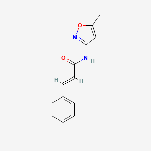 molecular formula C14H14N2O2 B1219651 N-(5-methyl-3-isoxazolyl)-3-(4-methylphenyl)acrylamide 
