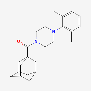 molecular formula C23H32N2O B12196585 Adamantanyl 4-(2,6-dimethylphenyl)piperazinyl ketone 