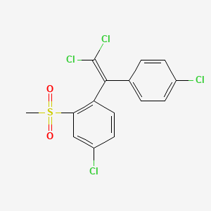 molecular formula C15H10Cl4O2S B1219664 1-Chloro-4-(2,2-dichloro-1-(4-chlorophenyl)ethenyl)-3-(methylsulfonyl)benzene CAS No. 62938-14-1