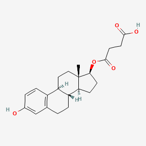 molecular formula C22H28O5 B1219669 beta-Estradiol 17-hemisuccinate CAS No. 7698-93-3