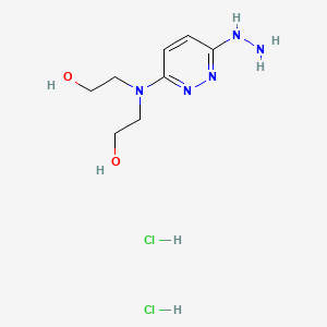 molecular formula C8H17Cl2N5O2 B1219677 Oxdralazine dihydrochloride CAS No. 27464-23-9