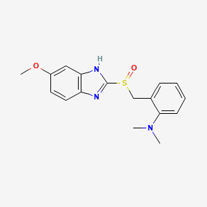 2-[(6-methoxy-1H-benzimidazol-2-yl)sulfinylmethyl]-N,N-dimethylaniline