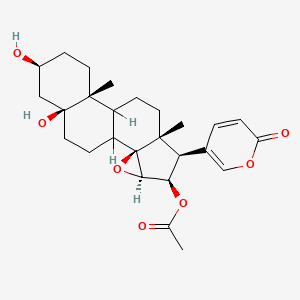 [(2S,4R,5R,6R,7R,11R,14S,16S)-14,16-dihydroxy-7,11-dimethyl-6-(6-oxopyran-3-yl)-3-oxapentacyclo[8.8.0.02,4.02,7.011,16]octadecan-5-yl] acetate
