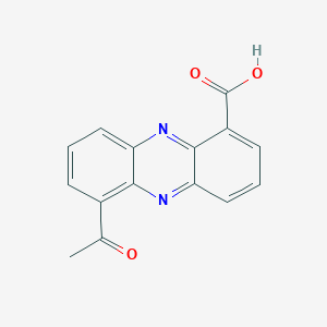 molecular formula C15H10N2O3 B1219719 6-乙酰吩嗪-1-甲酸 CAS No. 120464-88-2