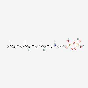 molecular formula C19H37NO7P2 B1219722 3-Azageranylgeranyl diphosphate CAS No. 150942-60-2