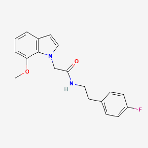 molecular formula C19H19FN2O2 B12197237 N-[2-(4-fluorophenyl)ethyl]-2-(7-methoxy-1H-indol-1-yl)acetamide 
