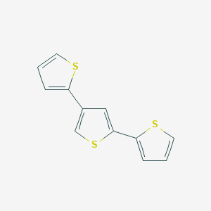 molecular formula C12H8S3 B1219728 2,2':4',2''-三噻吩 CAS No. 21732-47-8
