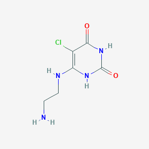 molecular formula C6H9ClN4O2 B1219730 6-(2-Aminoethyl)amino-5-chlorouracil CAS No. 399550-08-4