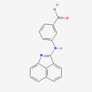 molecular formula C18H12N2O2 B1219731 3-(2-Benzo[cd]indolylamino)benzoic acid 
