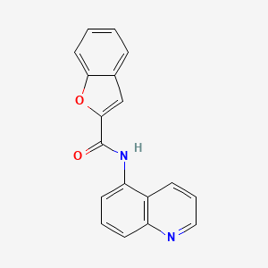 molecular formula C18H12N2O2 B1219732 N-(5-quinolinyl)-2-benzofurancarboxamide 