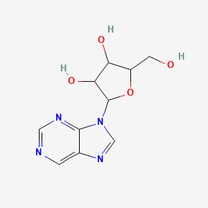 molecular formula C10H12N4O4 B1219735 Ribosylpurine CAS No. 7595-44-0
