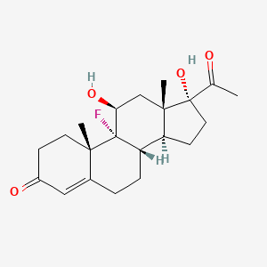 molecular formula C21H29FO4 B1219737 Flugestone CAS No. 337-03-1