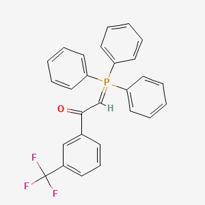 molecular formula C27H20F3OP B1219743 2-Triphenylphosphoranylidene-m-trifluoromethylacetophenone CAS No. 56893-03-9