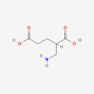 molecular formula C6H11NO4 B1219745 2-(Aminomethyl)pentanedioic acid CAS No. 59472-26-3
