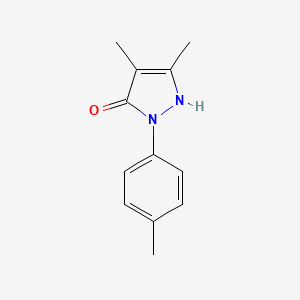 molecular formula C12H14N2O B12197546 3,4-dimethyl-1-(4-methylphenyl)-1H-pyrazol-5-ol 