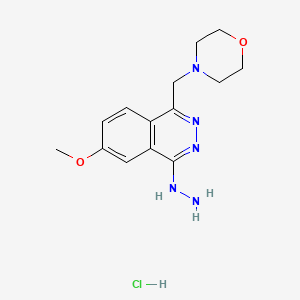 molecular formula C14H20ClN5O2 B1219758 7-Methoxy-4-morpholinomethyl-1-hydrazinophthalazine CAS No. 71065-13-9