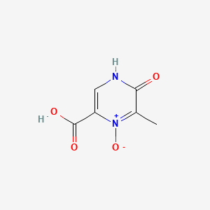 4,5-Dihydro-6-methyl-5-oxo-2-pyrazinecarboxylic acid 1-oxide