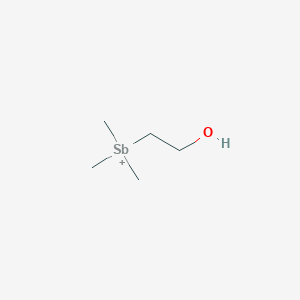 Stibonium, (2-hydroxyethyl)trimethyl-