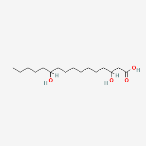 molecular formula C16H32O4 B1219770 3,11-Dihydroxyhexadecanoic acid CAS No. 51076-14-3