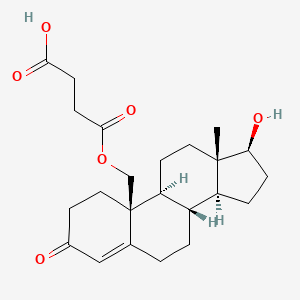 molecular formula C23H32O6 B1219771 Testosterone-19-hemisuccinate CAS No. 56101-27-0