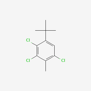 molecular formula C11H13Cl3 B1219774 2,3,6-Trichloro-4-tert-butyltoluene CAS No. 61468-36-8