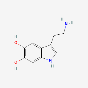 molecular formula C10H12N2O2 B1219781 5,6-Dihydroxytryptamine CAS No. 5090-36-8