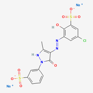 molecular formula C16H10ClCrN4Na2O9S2-3 B1219784 C.I. Acid Red 183 CAS No. 6408-31-7