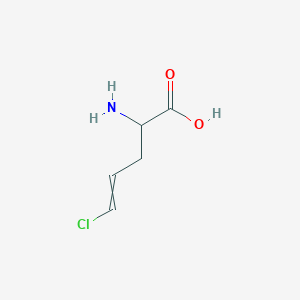 molecular formula C5H8ClNO2 B1219790 2-Amino-5-chloropent-4-enoic acid 