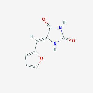 molecular formula C8H6N2O3 B12197918 5-Furfurylidene hydantoin CAS No. 80242-64-4
