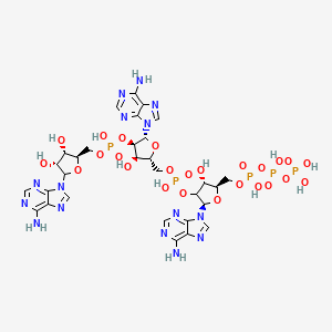 molecular formula C30H40N15O25P5 B1219802 Adenosine triphosphate adenosine monophosphate adenosine monophosphate CAS No. 65954-93-0