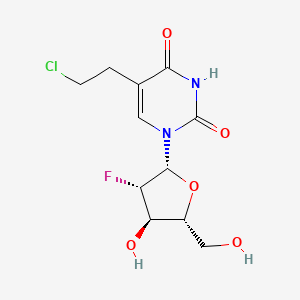 molecular formula C11H14ClFN2O5 B1219806 Cefau CAS No. 90301-73-8