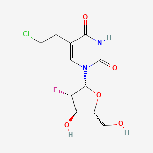 molecular formula C11H14ClFN2O5 B1219806 5-(2-Chloroethyl)-2'-fluoroarabinofuranosyluracil CAS No. 90301-73-8