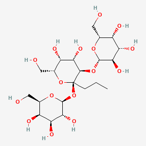 molecular formula C21H38O16 B1219811 Propyl O-beta-galactopyranosyl-(1-4)-O-beta galactopyranosyl-(1-4)-alpha galactopyranoside CAS No. 93495-81-9