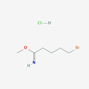 Pentanimidic acid, 5-bromo-, methyl ester, hydrochloride