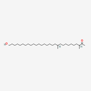 molecular formula C31H62O2 B1219815 29-Hydroxy-3,11-dimethylnonacosan-2-one CAS No. 60789-53-9