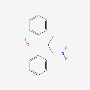 molecular formula C16H19NO B1219816 3-AMINO-2-METHYL-1,1-DIPHENYL-PROPAN-1-OL CAS No. 33860-73-0