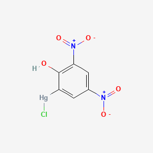 molecular formula C6H3ClHgN2O5 B1219817 2-Chloromercuri-4,6-dinitrophenol CAS No. 24579-91-7