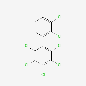 molecular formula C12H3Cl7 B1219824 2,2',3,3',4,5,6-Heptachlorobiphenyl CAS No. 28655-71-2