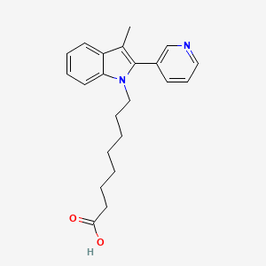 3-Methyl-2-(3-pyridyl)-1-indoleoctanoic acid